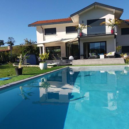 Chambres, Cuisine, Piscine, Spa, Billards, Airhockey, Nature Fillinges Buitenkant foto