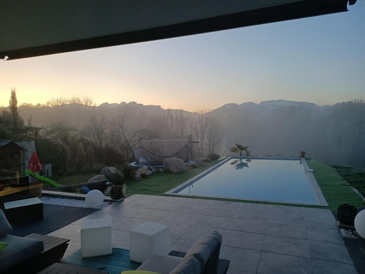 Chambres, Cuisine, Piscine, Spa, Billards, Airhockey, Nature Fillinges Buitenkant foto